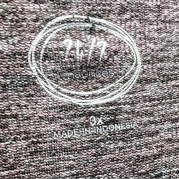 Maurices 24/7 Flawless Cozy Heart Pink Dolman Sleeve Tee (Size 3X) - Picture 6 of 7